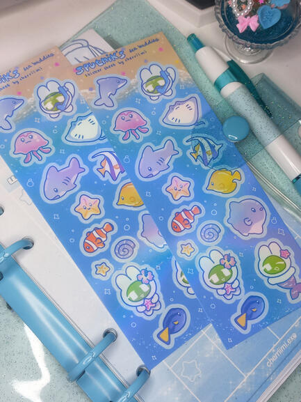 Sputnik&#39;s Sea Buddies Sticker Sheets