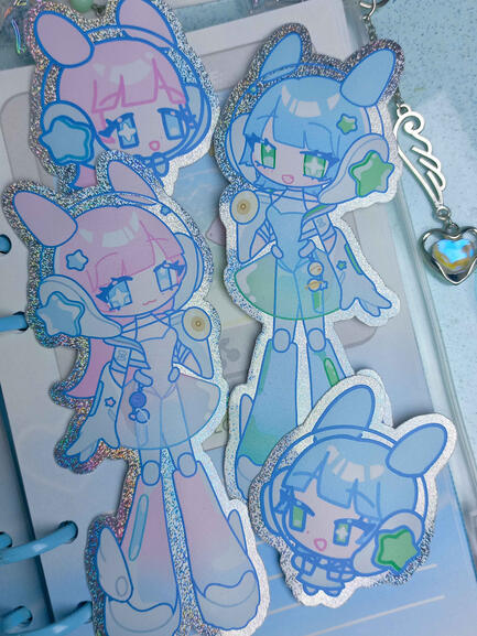 &#39;Voyager&#39; Holo Stickers