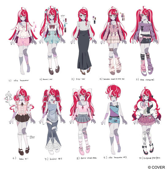2026 - Kureiji Ollie's Original Song "Kureiji For You" MV Outfit Designs